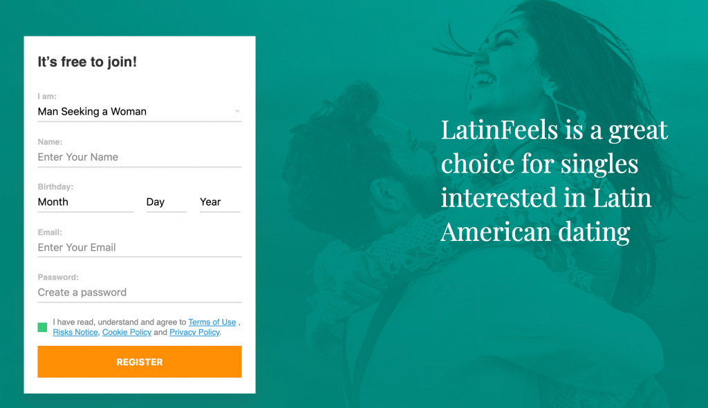 LatinFeels Registration